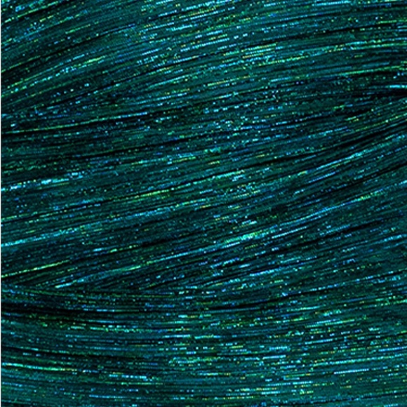 Betsy & Adam "TAMSIN" LONG METALLIC KNIT LONG SLEEVE DRAPE DRESS green NWT SZ 10 - Picture 6 of 6